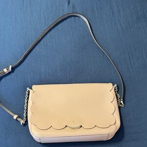 Kate Spade Scalloped Edge Crossbody Bag in Cream